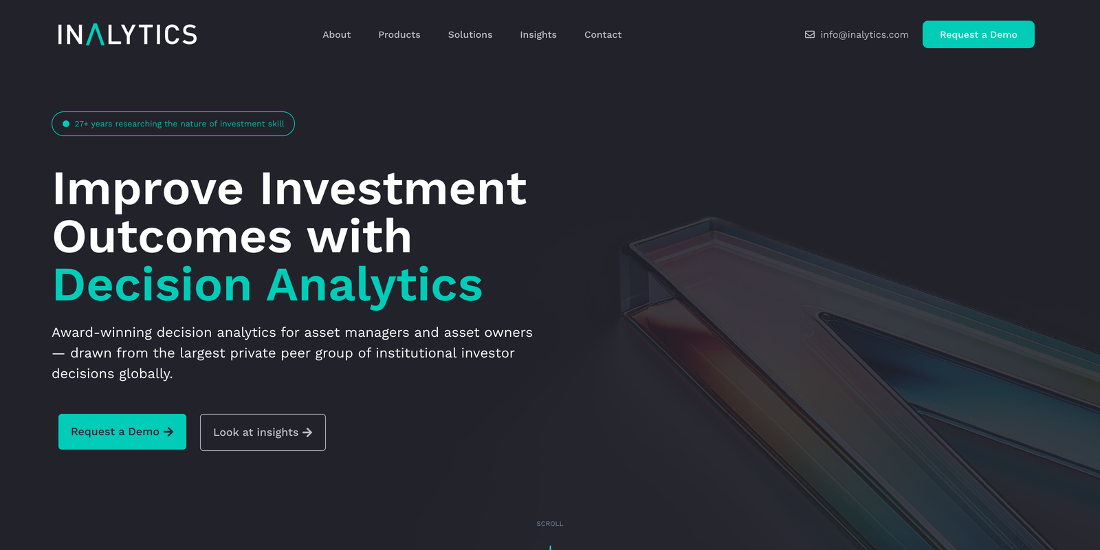 Inalytics website homepage