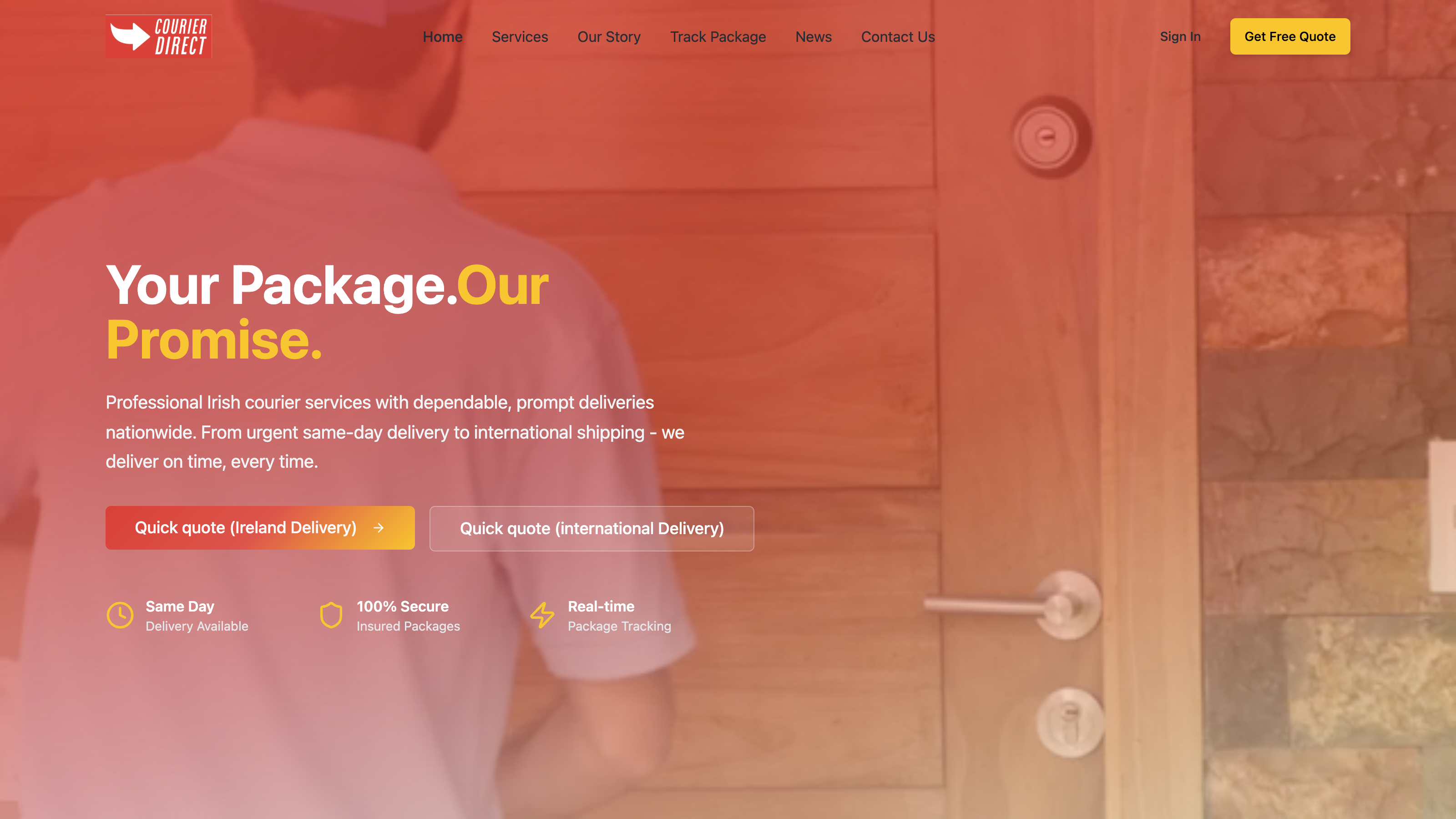 Courier Direct website